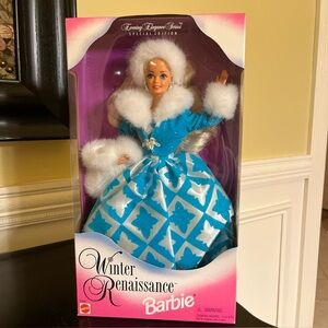 vintage 1996 NIB Winter Renaissance Barbie - Special Edition Evening Elegance